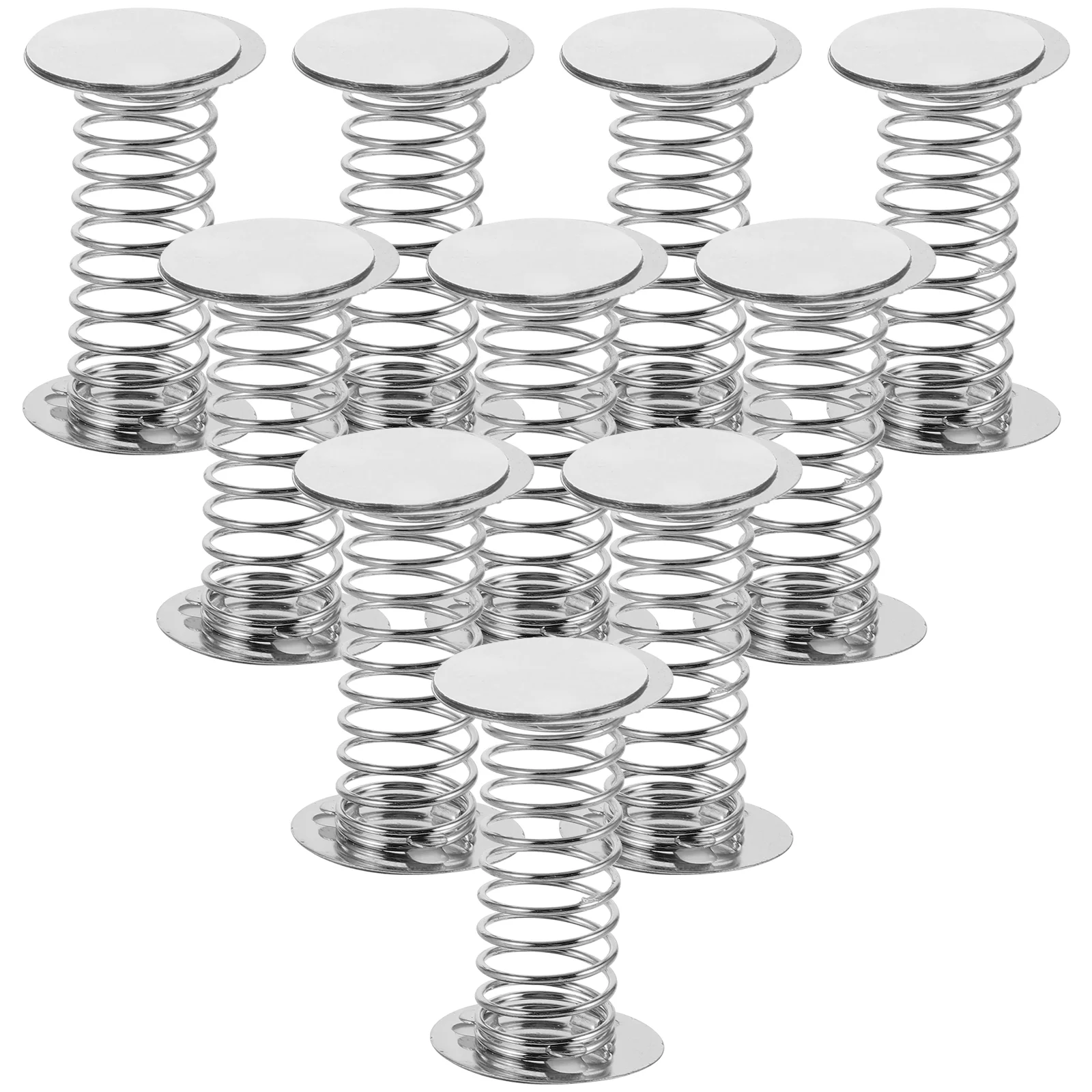 10 Pcs Spring Base Ornaments Dashboard Toy Metal Springs Wobble for Dolls Gold