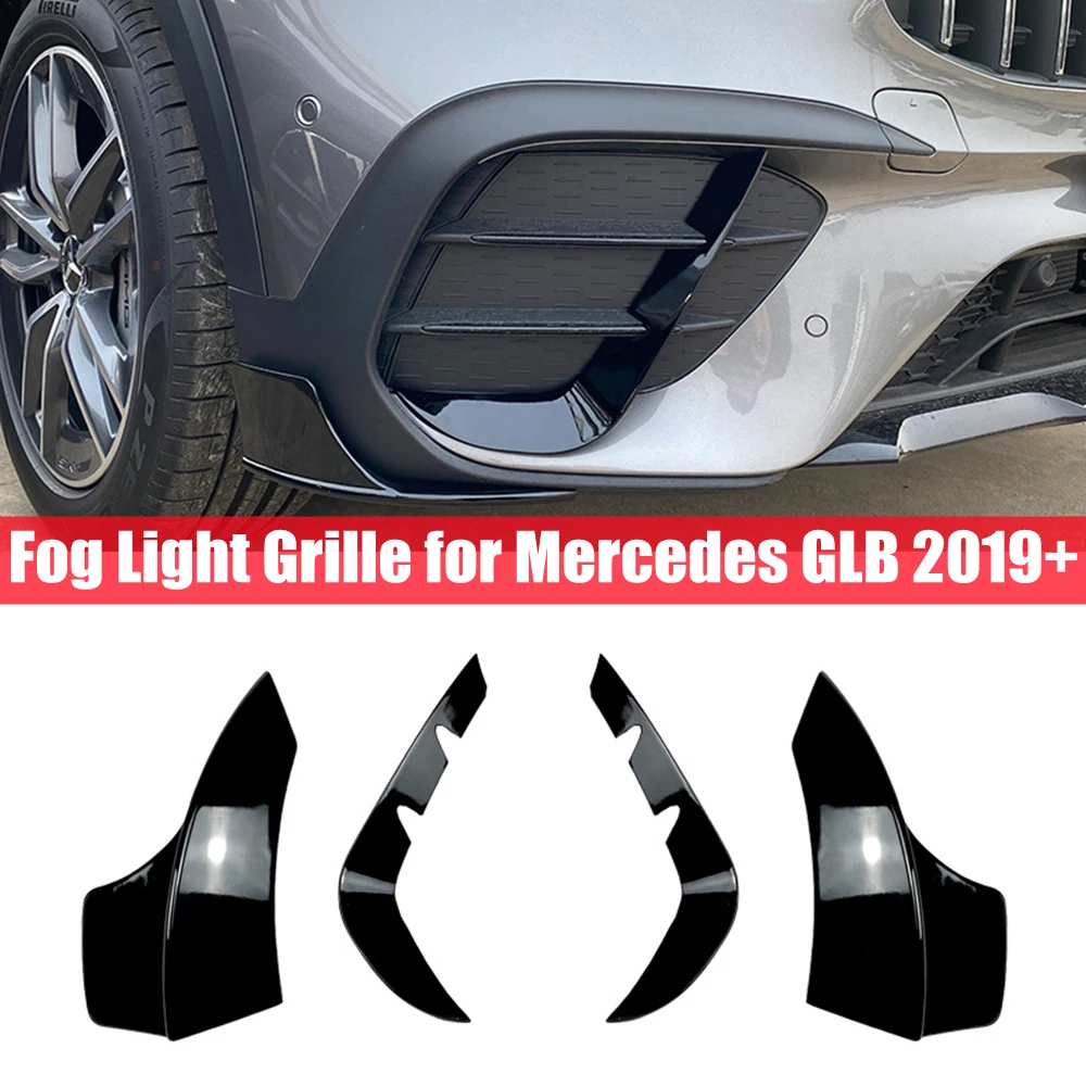 

Front Bumper Canards Spoiler Lip Side Splitters for Mercedes GLB X247 Class GLB200 GLB220 GLB250 GLB35 AMG 2019-2022 Body Kits