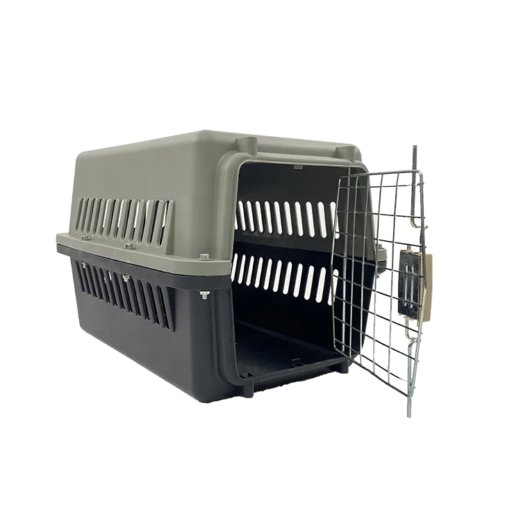 

plastic handle dog cage with wheels carry cage plastic basket animal pet box for travel