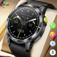 Reloj Inteligente para Hombre 2026, Pantalla AMOLED HD de 1.5 Pulgadas, Llamadas Bluetooth, GPS, Rastreador de Actividad Física Deportiva Militar, Android IOS
