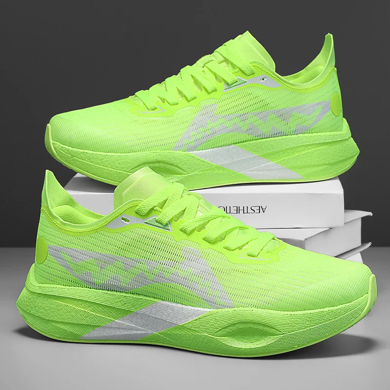 

Men's sports shoes, lightweight carbon plate racing running shoes, winter shock absorption, anti slip, wear-resistant, breathabl