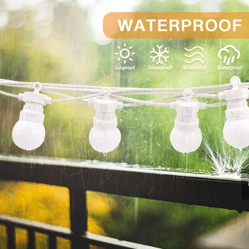 חיצוני הוביל g50 ברחבי העולם תאורה תאורה תאורה מחרוזת נורות מסיבת חתונה קישוט אוהל כוח