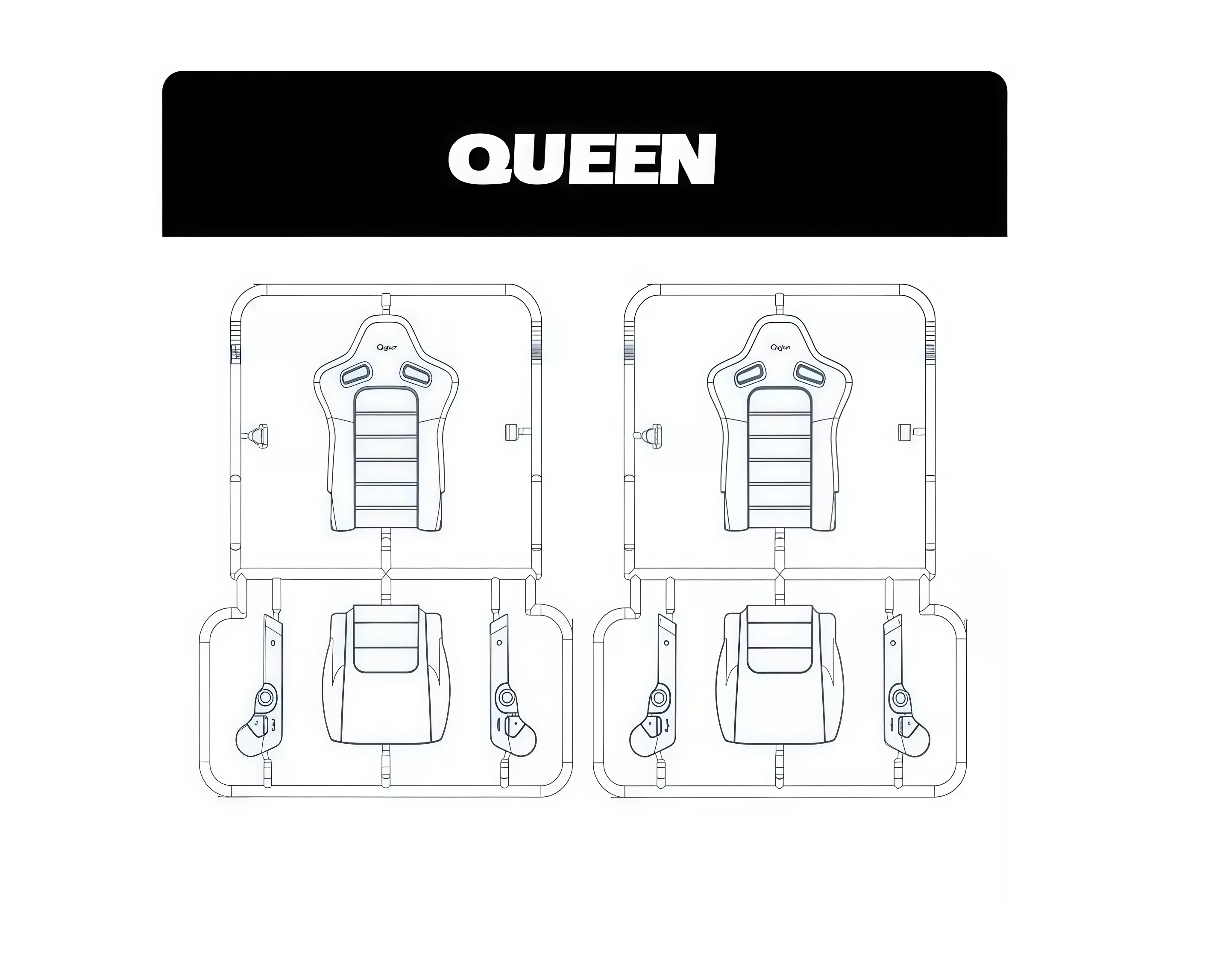 Części zamienne Capo QUEEN RC (Maska/Deska rozdzielcza/Siedzenie/Wentylator/Skrzynka narzędziowa)