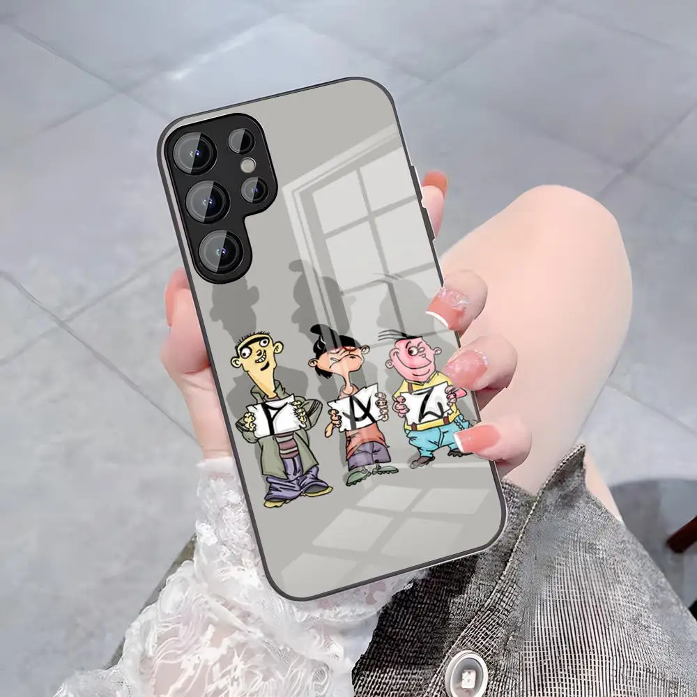 Cartoon E-Ed Edd N Eddy Phone Case For Samsung S26 S25 Plus S20 S20 Plus S22 Ultra S23 FE S21 Plus S21 Ultra Glass Cover