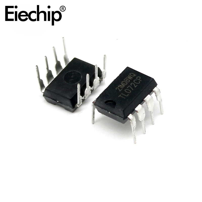 10PCS TL072 DIP8 Amplifier Set Low Noise FET Input Operational Amplifiers DIP-8 Integrated Circuit Electronic Component