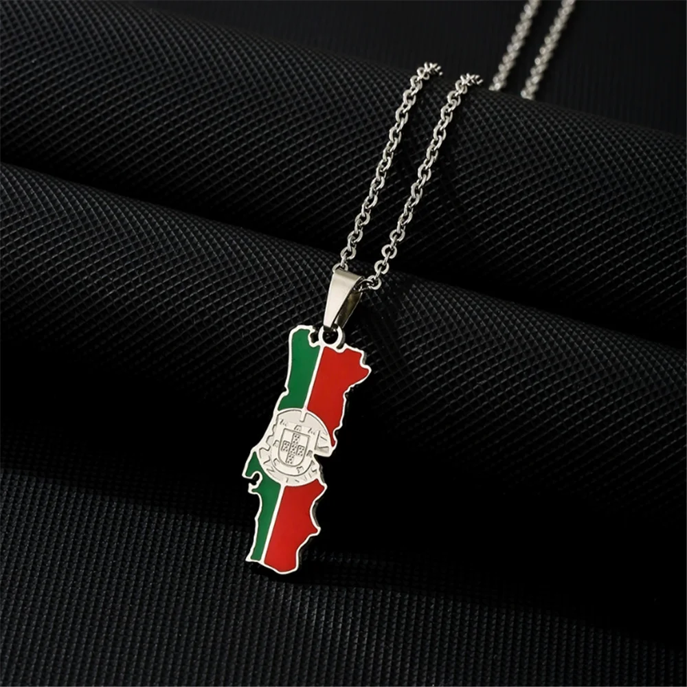 10 x Sliver Car Metal Greece Turkey Portugal Algeria Puerto Rico Mexico Iran Map Pendant Vintage Alloy Necklace Hanging Keyring view 5