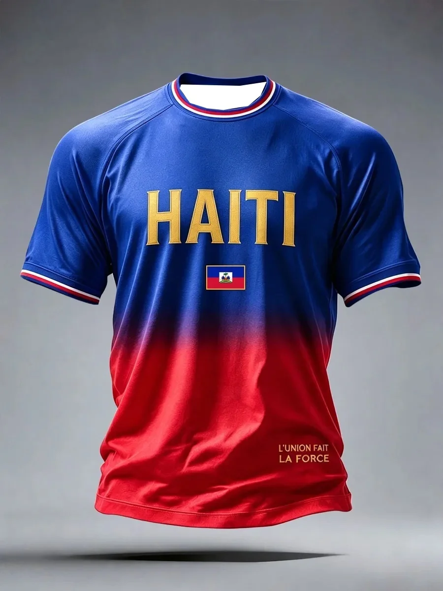 2026 New Haitian Trendy Design Football Fan Surrounding Quick Drying Hot Sale Comfort Leisure Sports Men's Family Kids Tees
