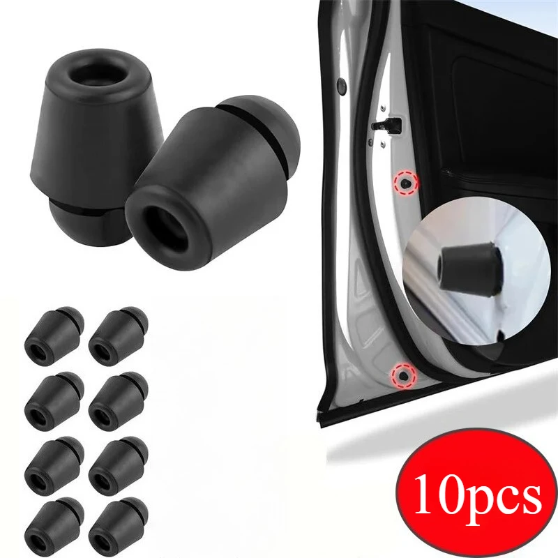 10Pcs Car Door Bumper Guards Door Pad Absorber Universal Car Door Slam Stopper Sticker Rubber Buffer Blocks Car Accessories