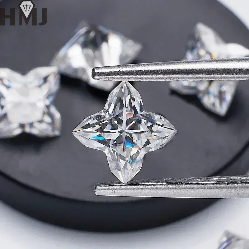 

[ Super White ] Top Quality Moissanite Stones D Color Custom Cut Gemstones Lab Grown Diamond Moissanite Loose Stone with GRA