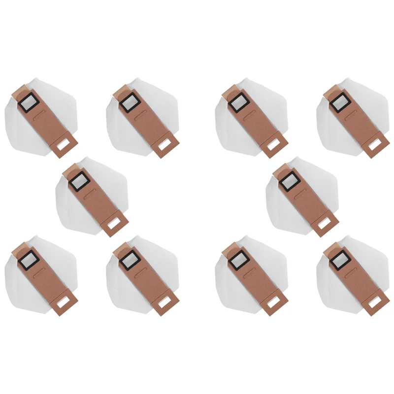 10 عبوات من أكياس المكنسة الكهربائية لاستبدال كيس الغبار Roborock S7 المتوافق مع المكنسة الكهربائية Roborock S7 T7S T7S Plus