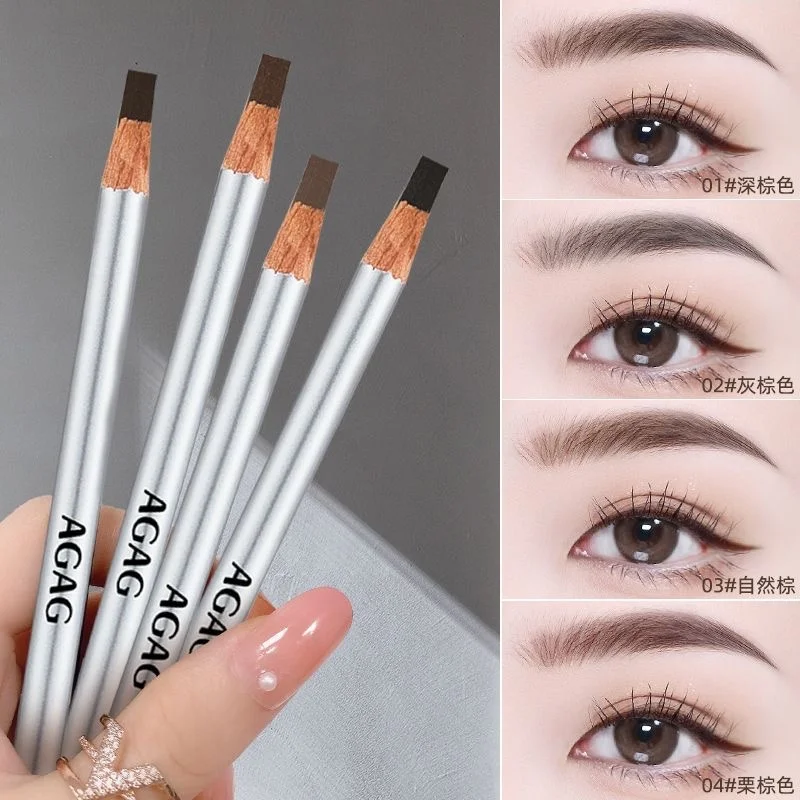 Hard Eyebrow Pen Brow Enhancers Pencil Waterproof Easy To Wear Long Lasting Eye Brow Definer Eyes Makeup Applicator Beauty Tool