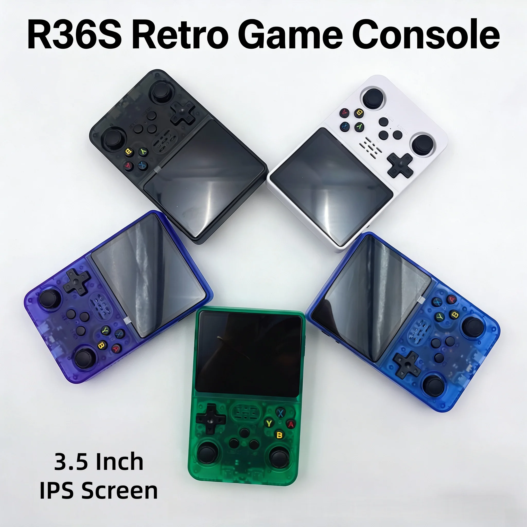 NEW BOYHOM R36S  100%Genuine Linux ARKOS Handheld  Game Console Linux System 3.5 Inch IPS Screen Player
