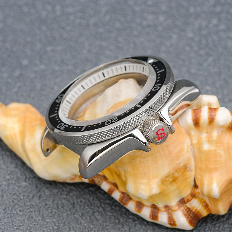 NH35 Case Seiko Mod SKX007 Case Fit for NH35 NH36 Japan Movement Transparent Back Cover Men Sapphire Crystal Glass Watch Case