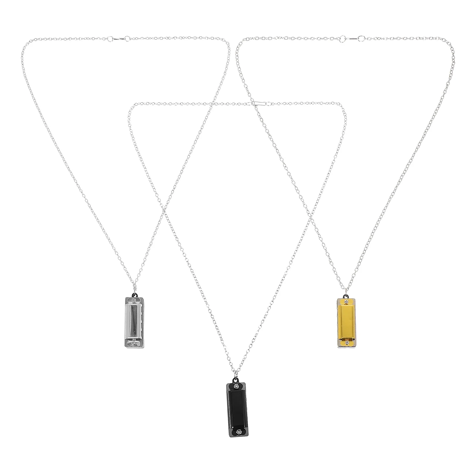 

3Pcs Mini Harmonica Necklace Kids 4 Hole 8 Tone Portable Pendant Music Educational Instrument Party Favors Harmonica Keychain