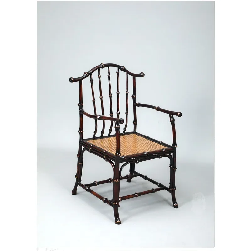 Bamboo woven Chinese old-fashioned bamboo chair master chair backrest surrounding