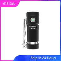 CYANSKY M23R 1200 Lumens White+Red 2 IN 1 EDC Flashlight USB C Rechargeable for Camping and Hiking Mini Pocket Torch