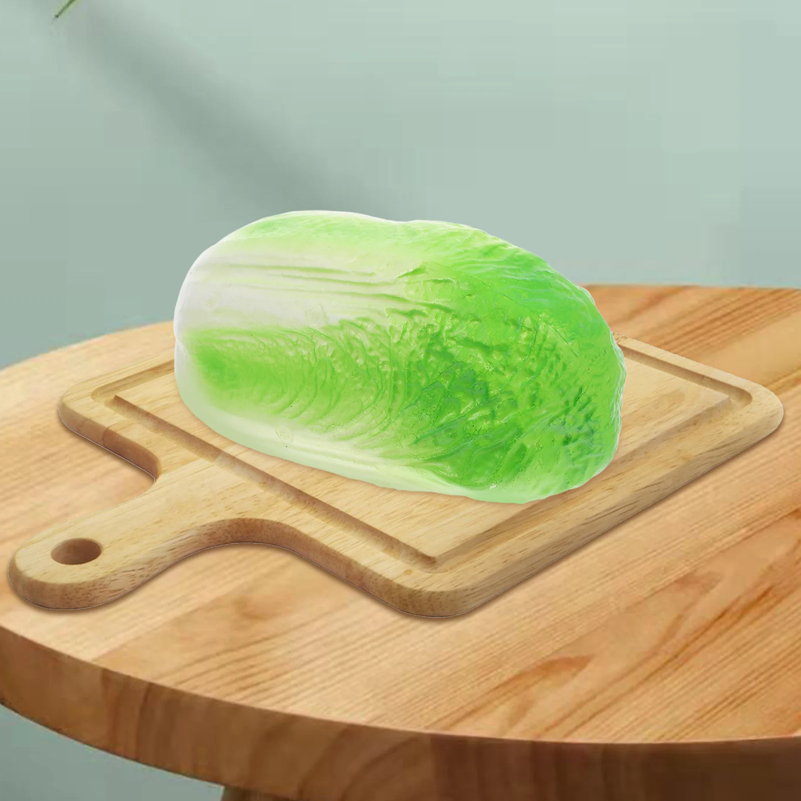 

Plastic Fake Vegetables Realistic Artificial Cabbage for Office Desk Home Decor Asian Themed Food Display Prop
