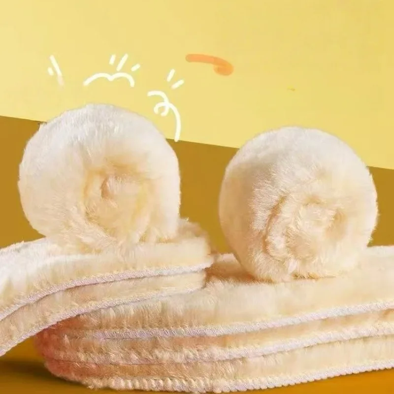 Immagine 5: 1-5 paia solette calde calzini termici ispessiti invernali fodere per donna uomo imitazione lana stivali traspiranti scarpe da trekking pastiglie