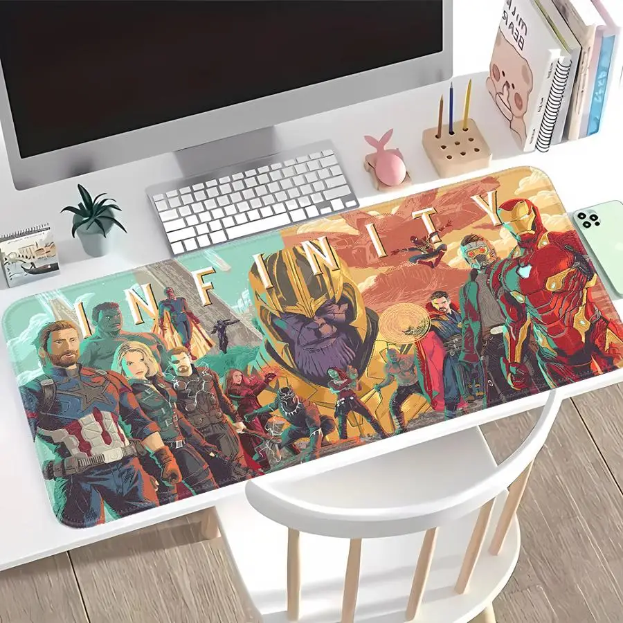 

Противоскользящий коврик для мыши Marvel Family, коврик для игровой консоли, аксессуары для стола, коврик для клавиатуры и мыши, офисный коврик, коврик для компьютера и ноутбука