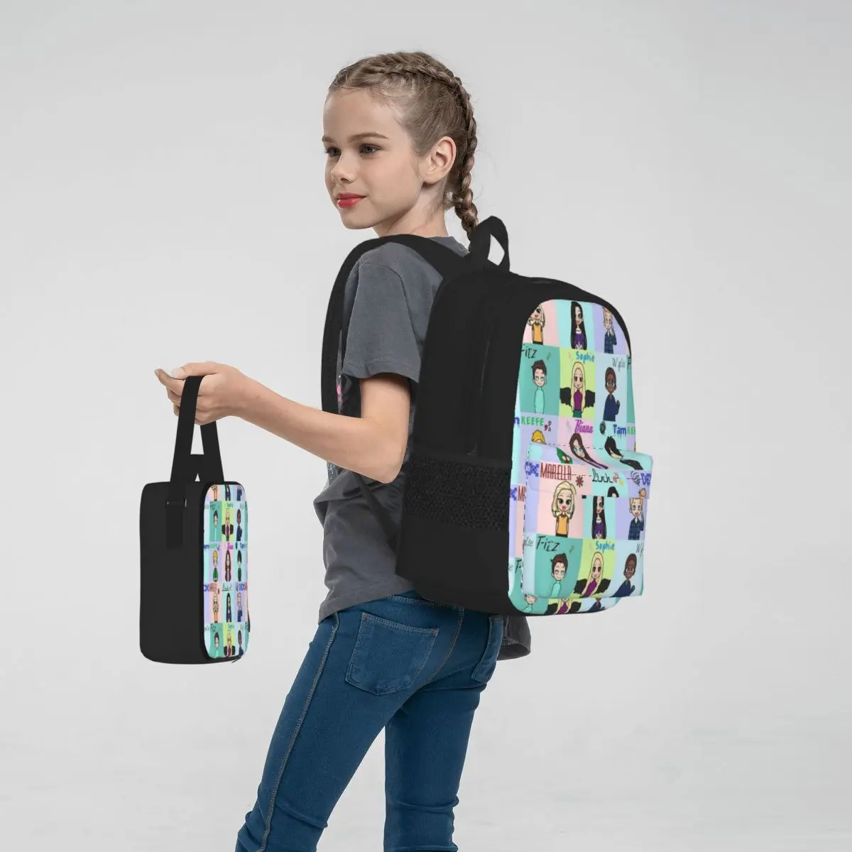 Keeper Of The Lost Cities Character Mochilas, Estudantes Mochilas Escolares, Kids Rucksack, Lunch Bag, Pen Bag, 3 Set Piece