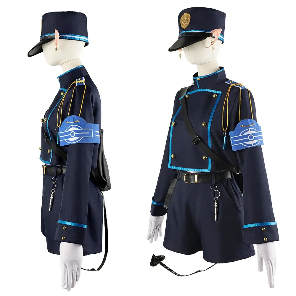 Game Blue Archive Sunaookami Shiroko Cosplay Costume School Uniform Halloween Party Suit Full Set for Women