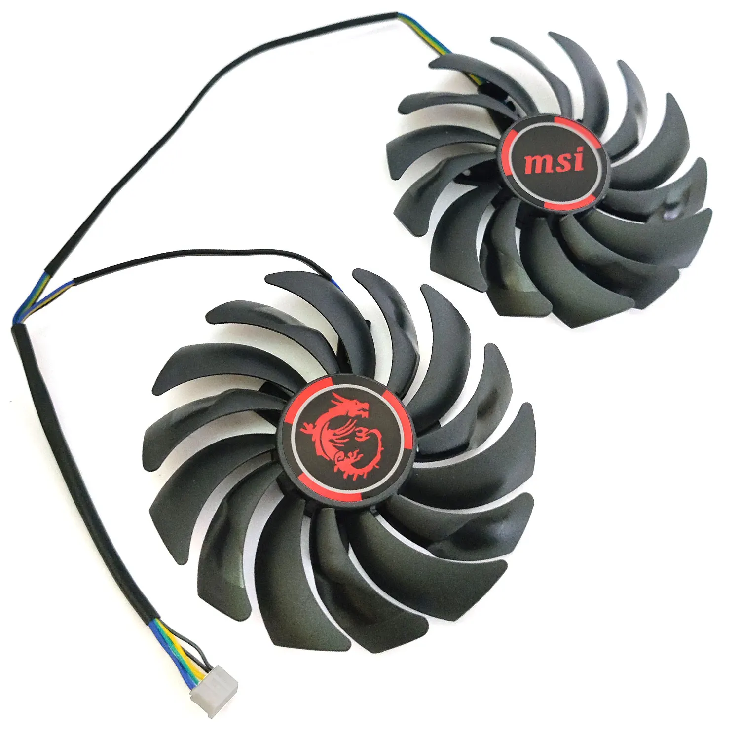 Nieuwe 1Lot 95Mm 4PIN PLD10010S12HH Gtx 980 Gaming Gpu Fan, voor Msi Geforce Gtx 980TI 980 970 960 Gaming Videokaart Koelventilator