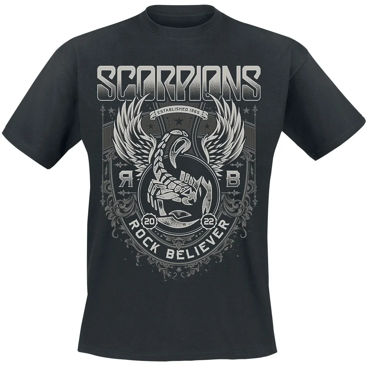 Scorpions Rock You Like A Hurricane Print T-Shirt, 100 % Baumwolle, Unisex, Rock-Fans, lässiges T-Shirt – Detail 7