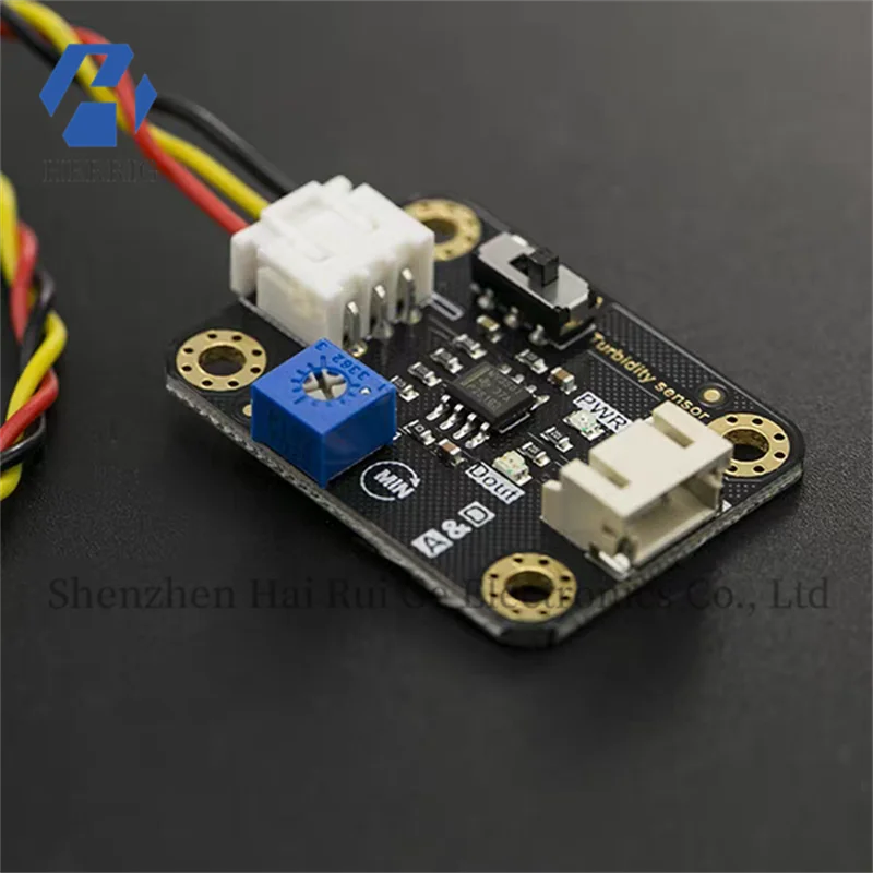DFRobot compatible Arduino turbidity sensor for water quality monitoring in aquaculture environments