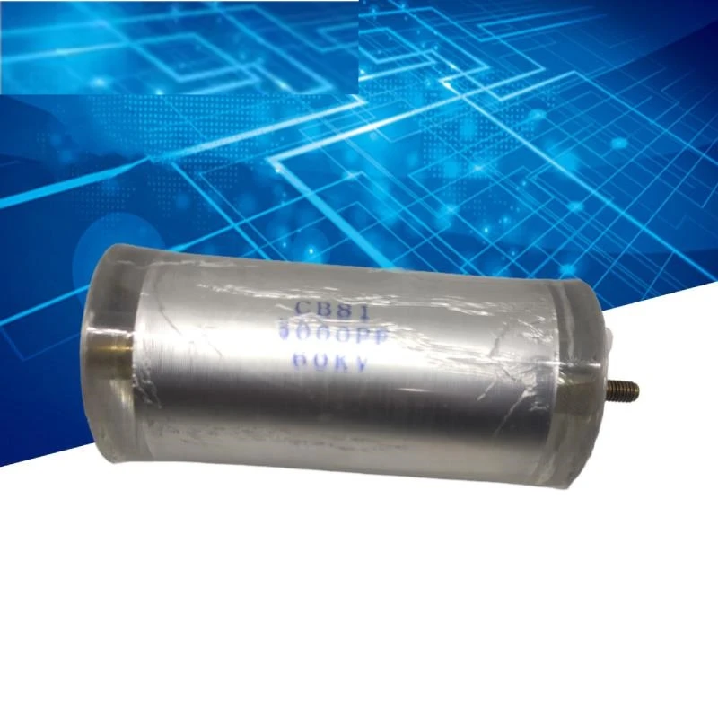 

1PCS CB81 high voltage capacitor 3000PF 60KV 302 Cylinder high voltage polystyrene film capacitor 3NF