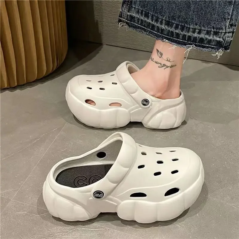 

Стильная летняя женская обувь с вырезами. Летняя верхняя одежда. Пляжные нескользящие сандалии Eva для женщин. Сандалии Baotou.