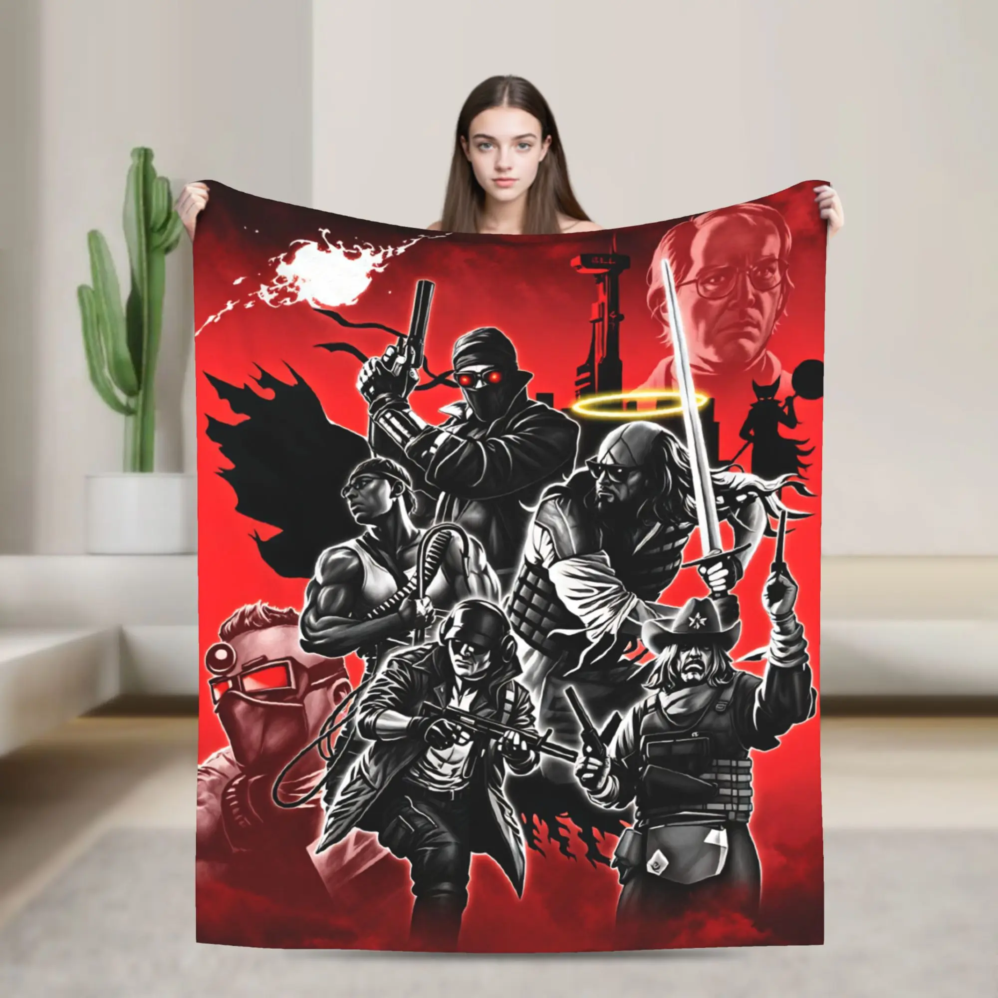 MADNESS COMBAT Anime Plush Blanket Children  Flannel Throw Blanket For Living Room Super Warm Design Quality Bedspread Gift
