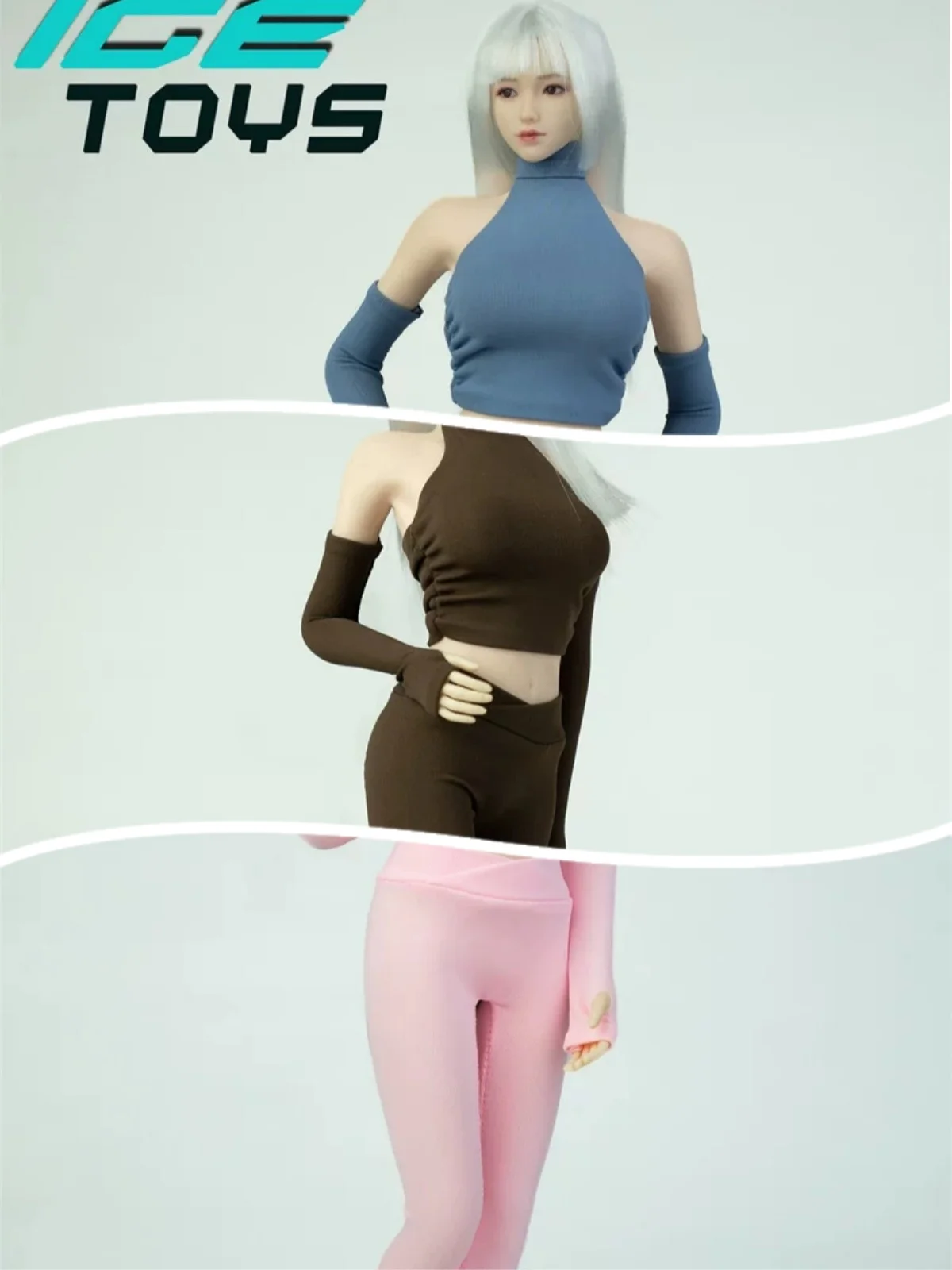 

【Clothing Only】ICE TOYS ic1027 1/6 Scale Female Soldier Clothing Accessories High Neck Yoga Suit Fit 12''Action Body Model Toys