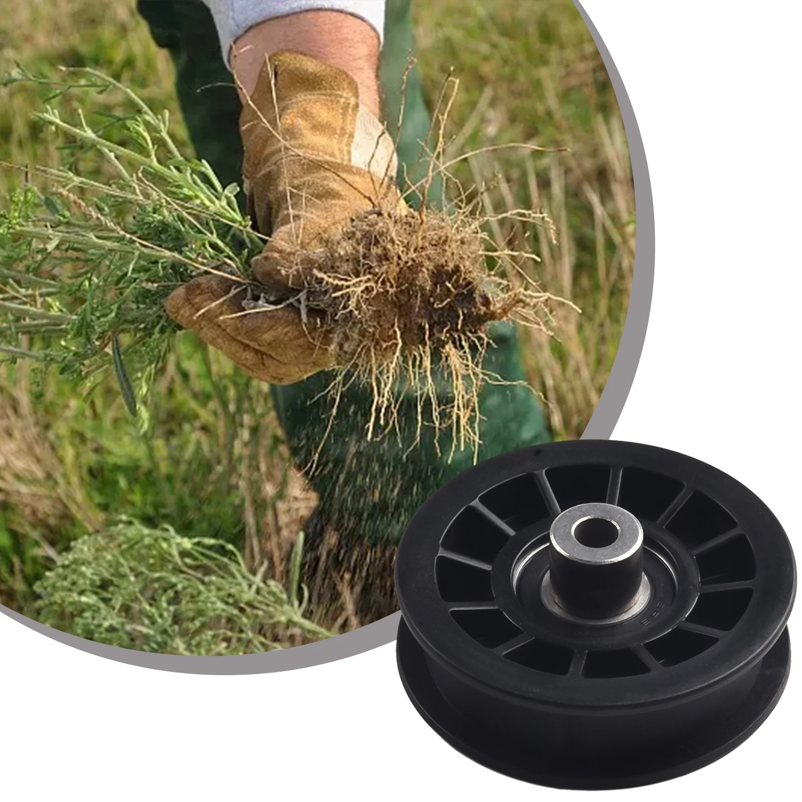 532194327 Flat Idler Pulley Compatible with For FOR Craftsman Lawn Tractor Models 917287220 917287140 917287240