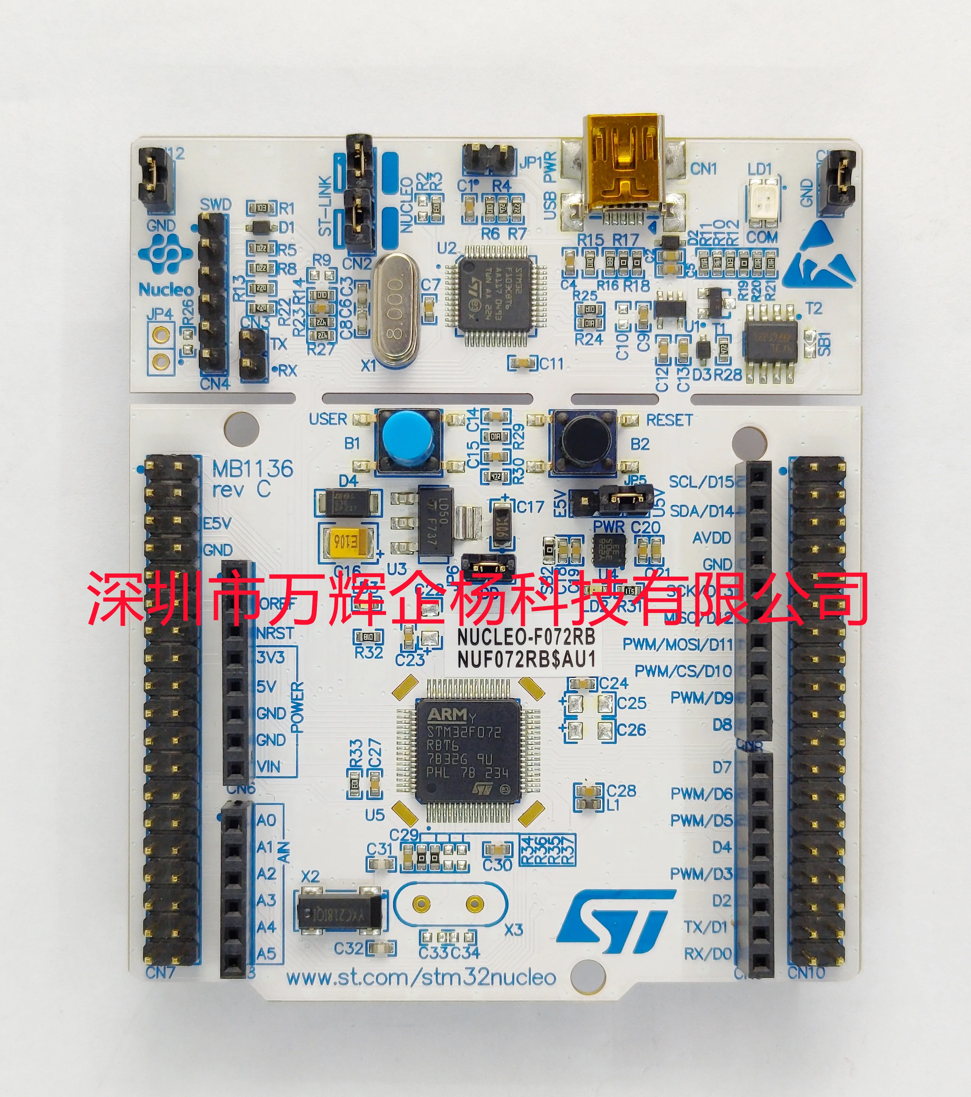 

Original NUCLEO-F072RB Programming Board MCU-STM32F072RB STM32 Nucleo-64 Development Board