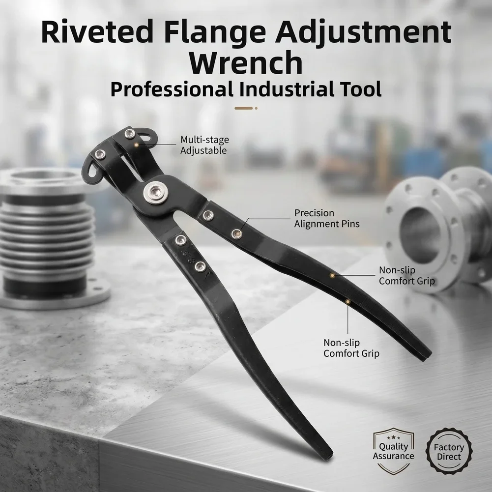 Carbon Steel Wrench Industrial Flange Pliers For Industrial Repair Offset Guide Design Reinforced Rivet Structure