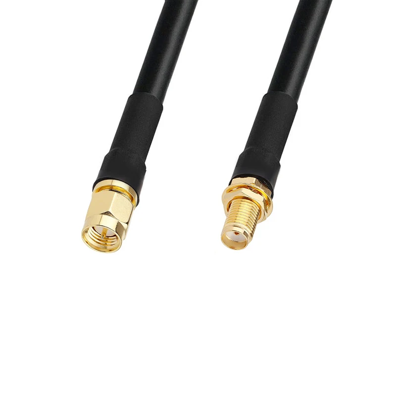 SMA Male to SMA Female RG58 Cable 50 Ohm SMA Plug 3G 4G WiFi Antenna Extension RF Coaxial Cable 30cm 50cm 1M 2M 3M 5M 10M
