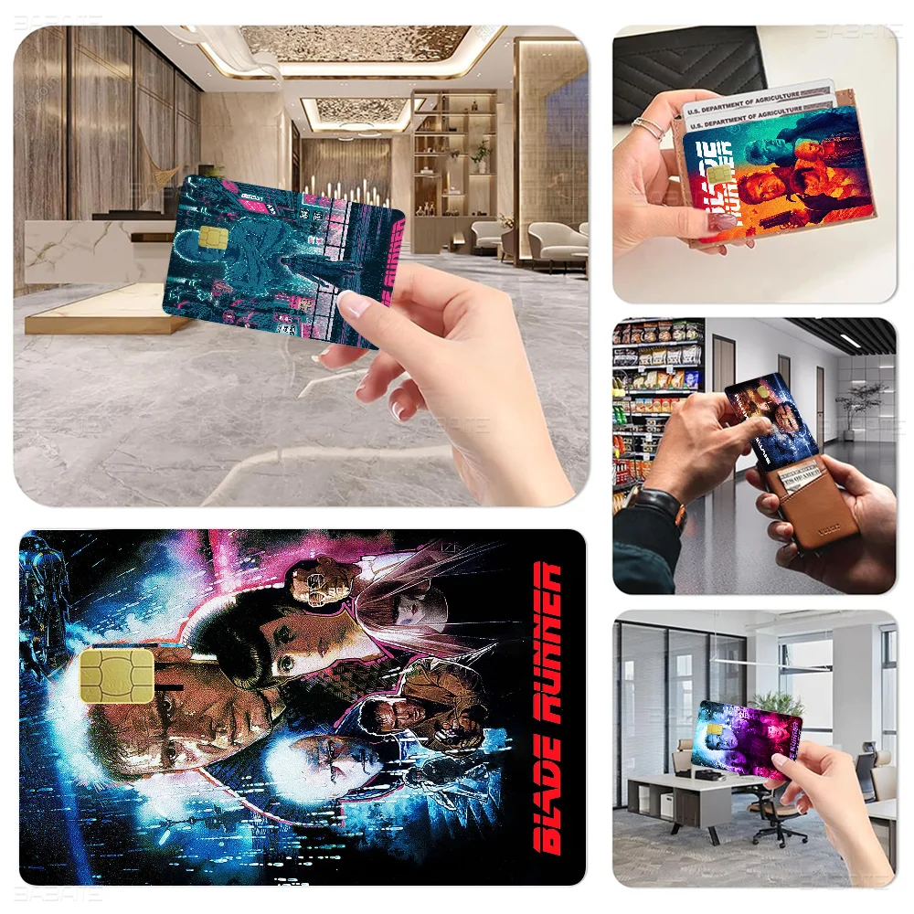 

Sci-fi Movie B-Blade R-Runner 100% Hot Sale Amine Credit Debit Bank Card Bus Card Film Skin Sticker