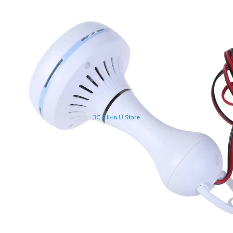 

G8TA 12V Portable Ceiling Fan 20inch Mini Hanging Ceiling Fan 6 Leaves Outdoor Hanging Camping Tent Fan Gazebos Ceiling Fan