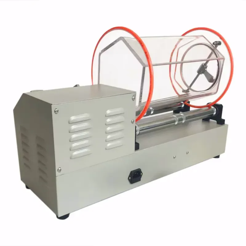 Rotary Tumbler Machine for Metal Jewelry Polishing Cleaning Deburring Stainless Steel Silver Gold Accessories Barrel