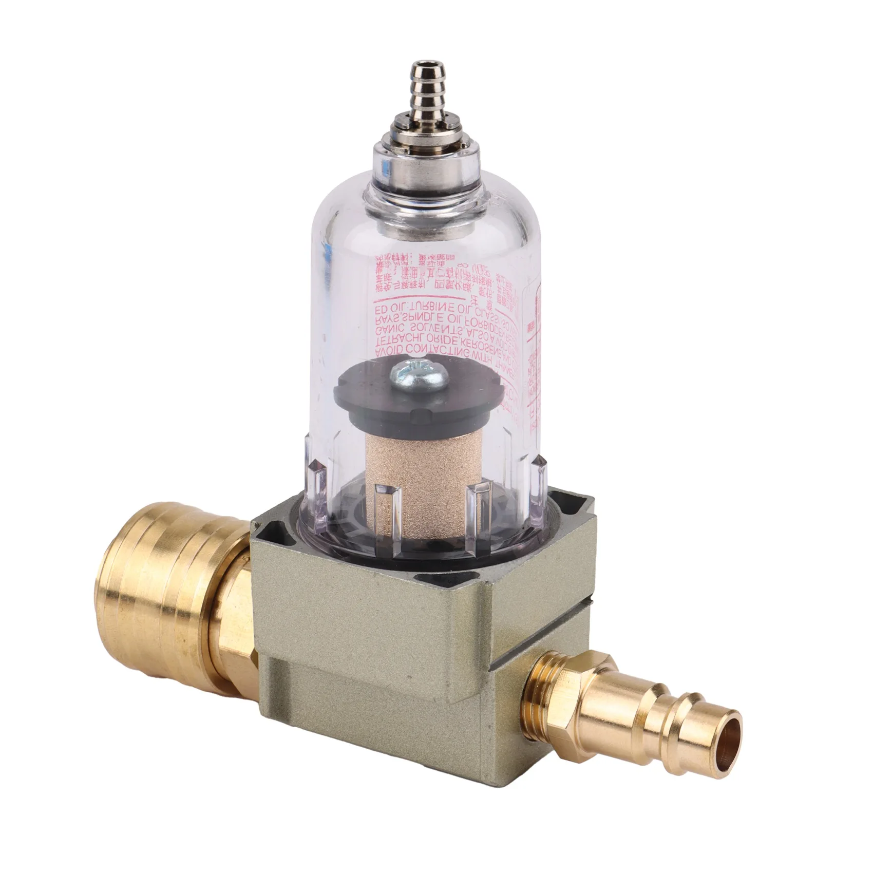 1 個の耐久性のある油水分離フィルター圧縮空気フィルター、コンプレッサーツール用の 1/4 インチクイックカップリングを含むホット