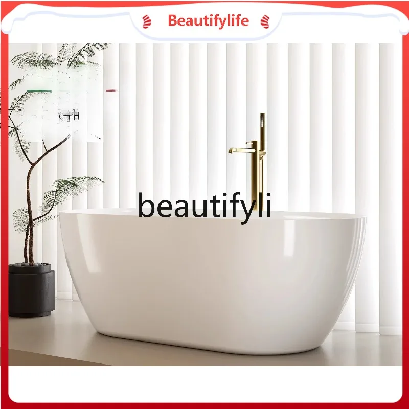 حوض استحمام متكامل من الأكريليك للحمام cn0420، شقة صغيرة منزلية للبالغين، حوض استحمام فاخر بإضاءة بيضاوية