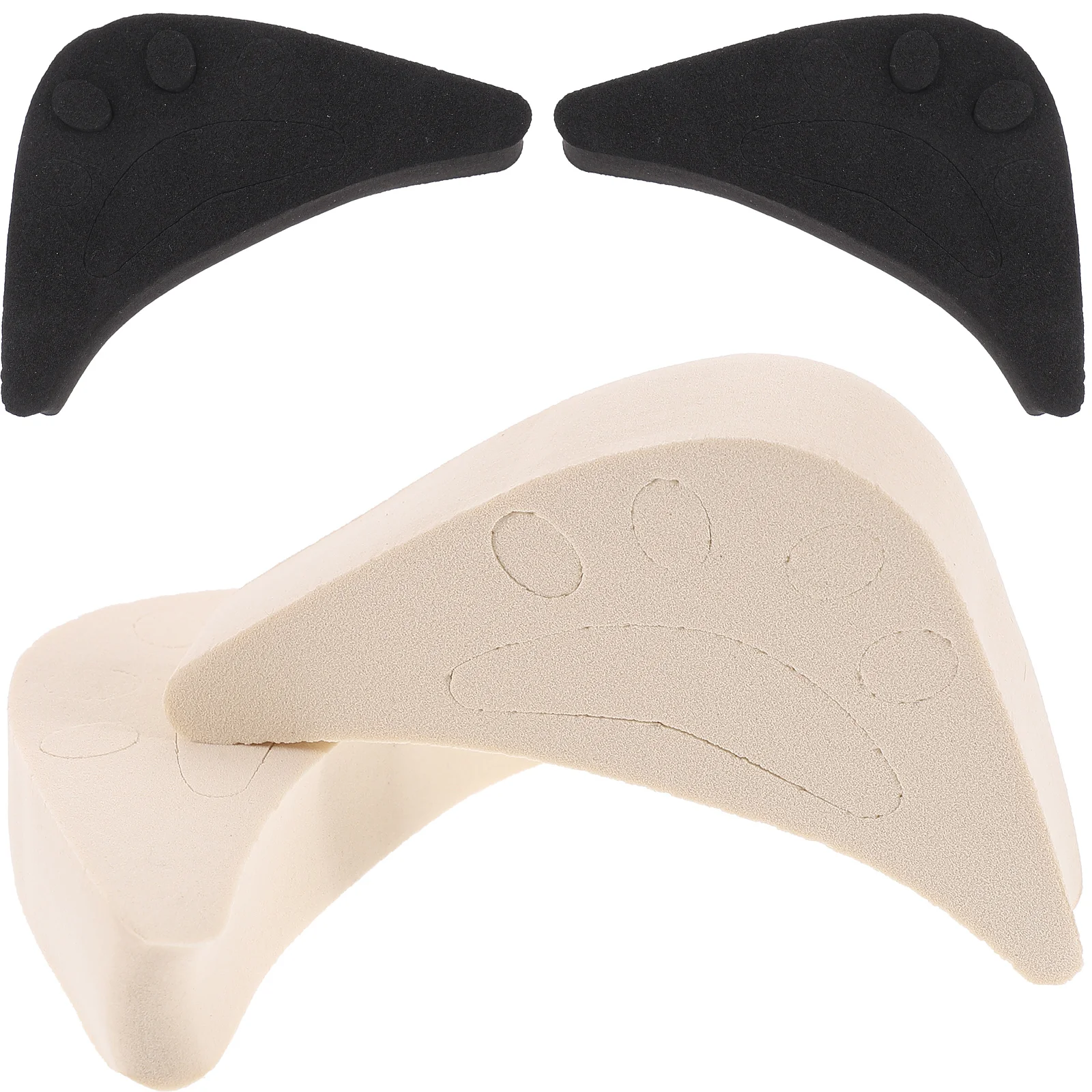 

4PCS High Insole Forefoot Super Soft Toe Plug Adjustable High-Heeled Shoes Tip Pad Cushion Shoe Pad Foot Care Tool