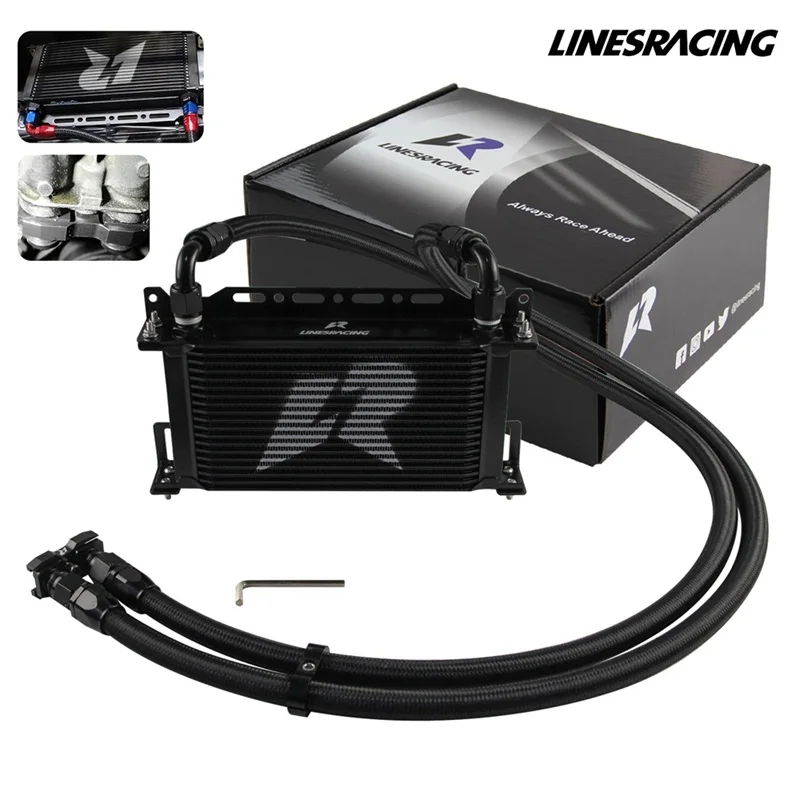 AN10 19-rij oliekoelerset voor BMW E82 135i E36 M3-Euro E46 M3 E90 E92 E93 335i zwart