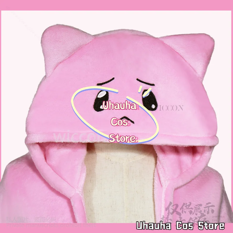 Anime Game NEEDY GIRL OVERDOSE Cosplay KAngel P-chan Costume Y2K Jirai Kei Blanket Kawaii Pink Cat Hooded Soft Cape Customized