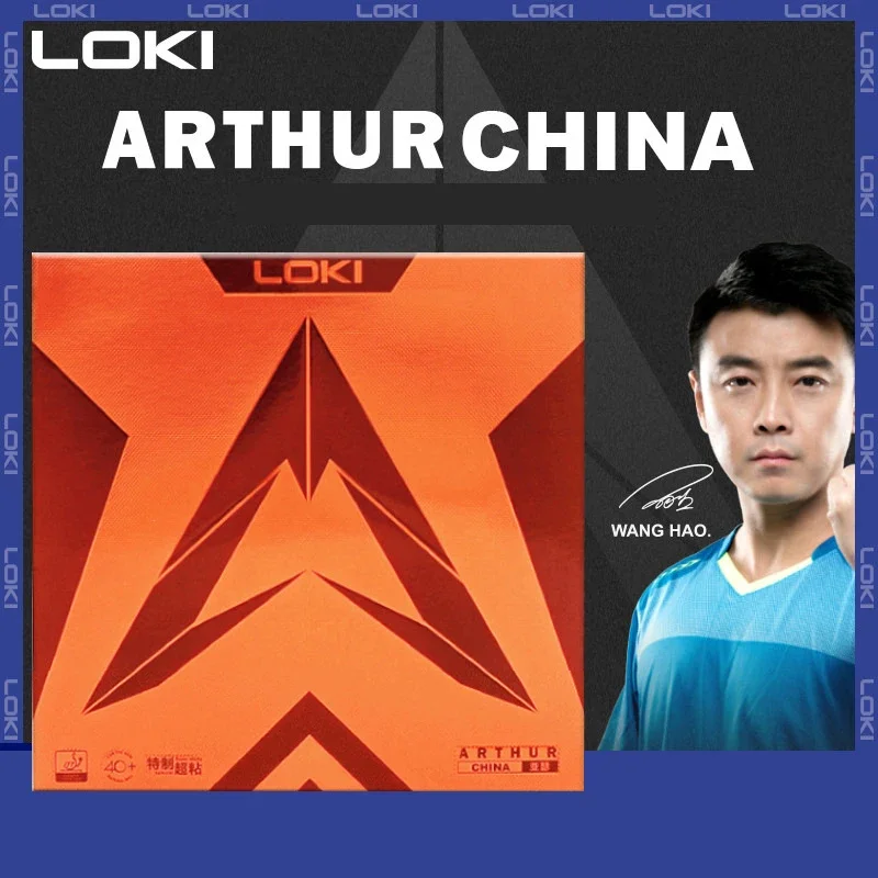 

LOKI ARTHUR CHINA Table Tennis Rubber Super Sticky Original WANG HAO LOKI ARTHUR Pimples In Ping Pong Rubber with Orange Sponge