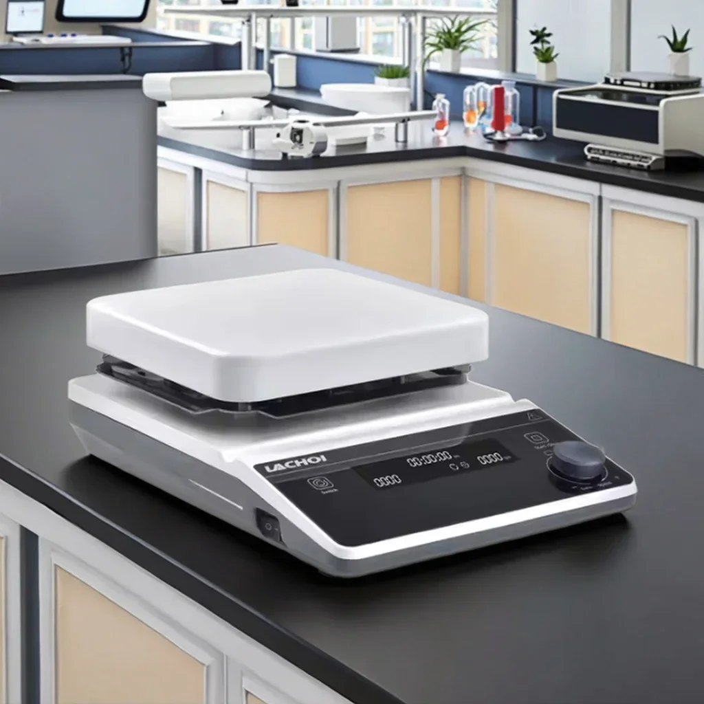 محرك مغناطيسي لوح تسخين رقمي للمختبر مع تسخين