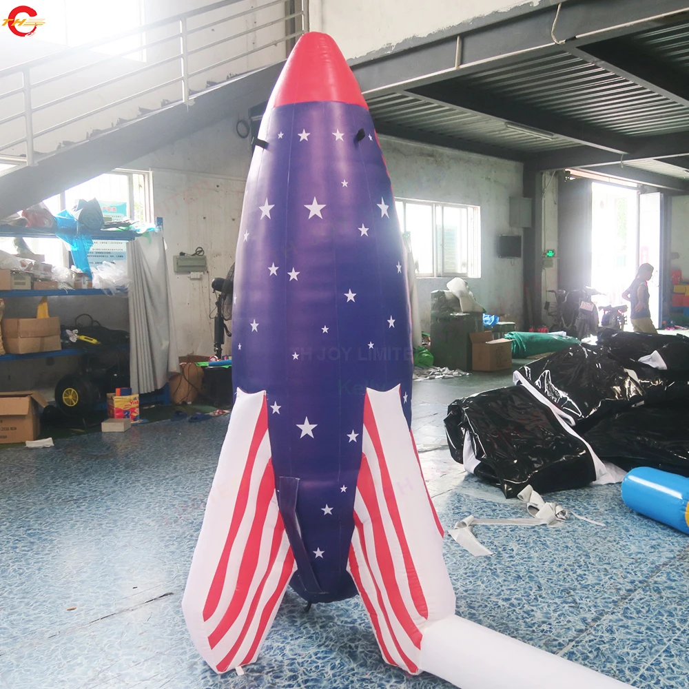 

Free Ship Outdoor Activities 2022 giant inflatable rocket ship air balloon for advertising