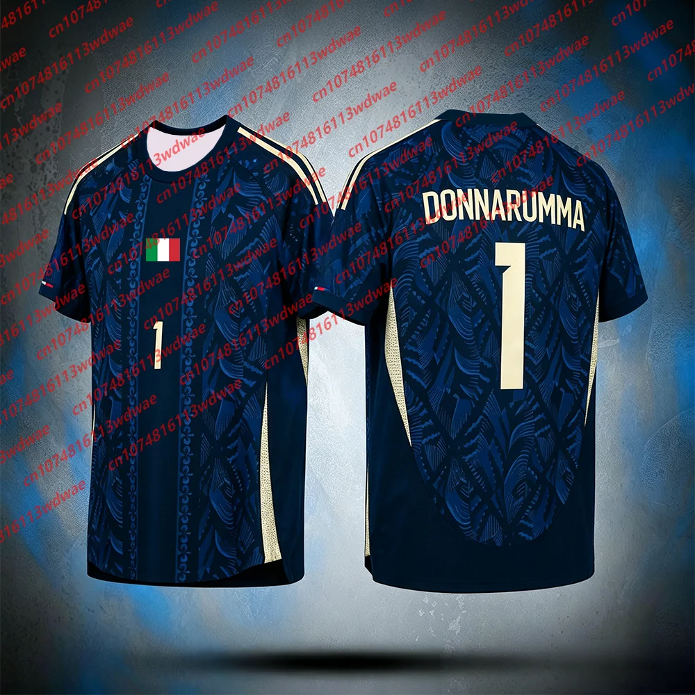 Italy Football Training Kit Football Jersey Quick-Dry DONNARUMMA 1 Football Tshirt football Tracksuit Special Edition Kid Tee