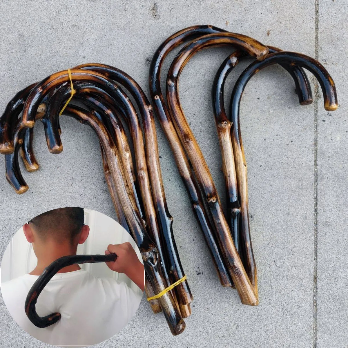 

1 шт., ротанговый крючок для массажа шейного позвоночника