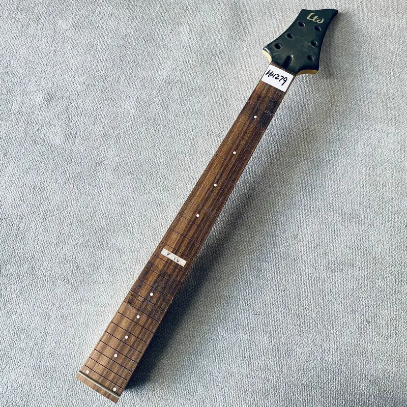 GN279 Unfinished Electric Guitar Neck No Frets Genuine&Original LTD F10 6 String Guitar with Damages for DIY